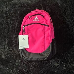 Adidas neon pink book bag